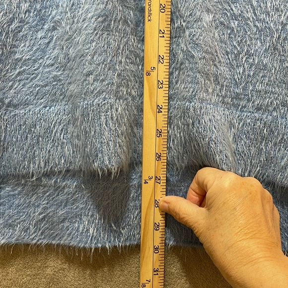 Eyelash Baby Blue Thick Show‎ me your Mumu Women Sz XXL Cozy Forever Sweater L/S - Picture 9 of 15